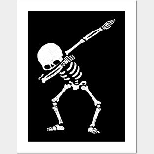 Dabbing Skeleton Posters and Art